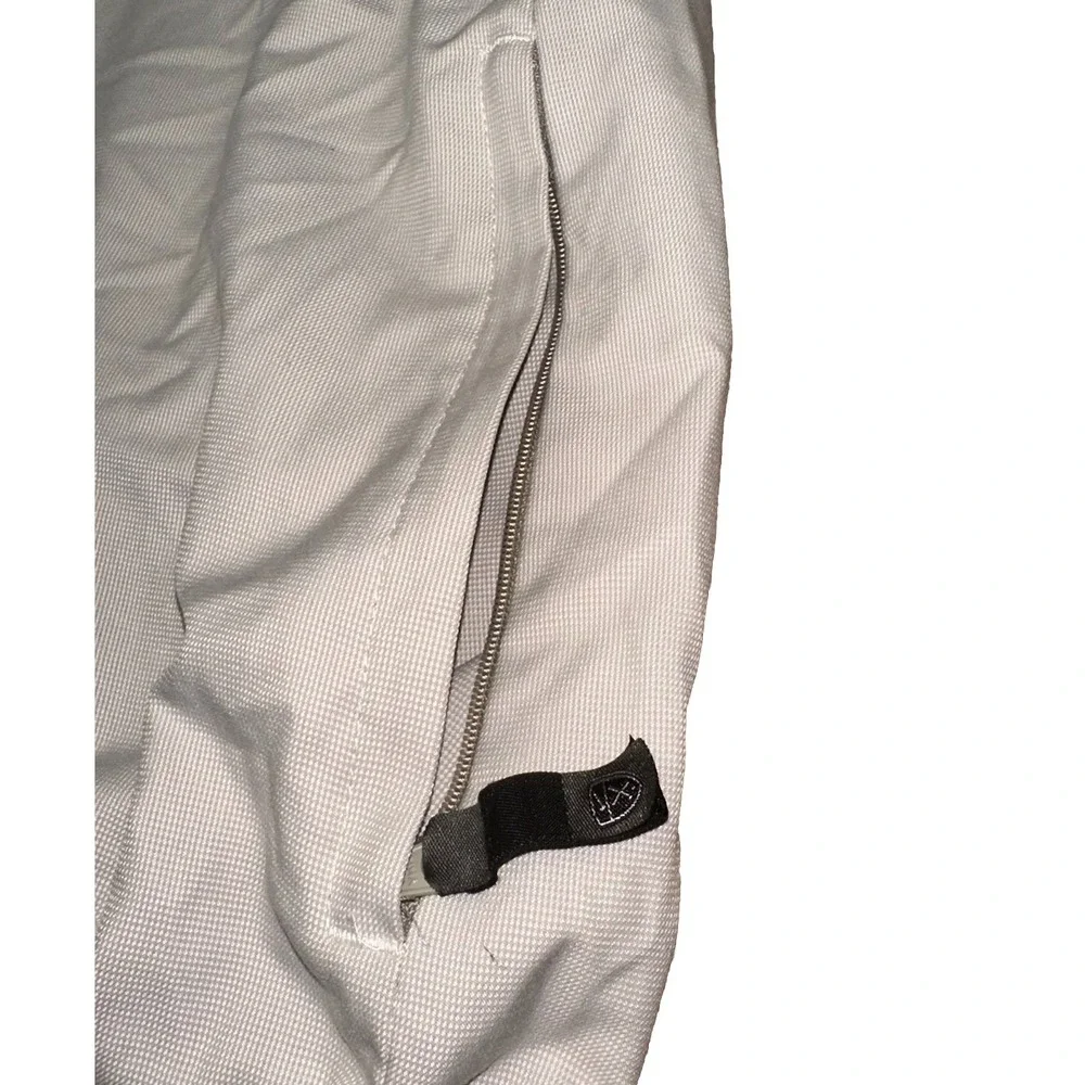 Nike‎ Golf Beige Pullover Vest Nylon Windbreaker Zip Up Pockets Men's XXL 2XL